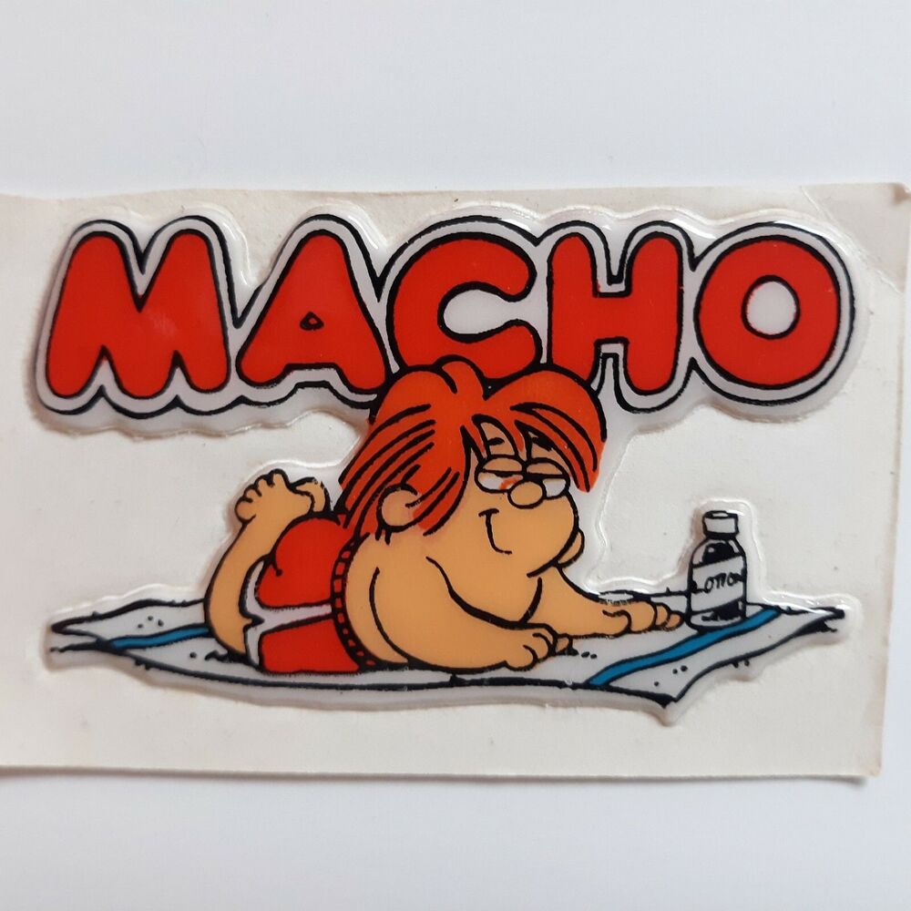 Vintage Baby Marvin Puffy Sticker 80s Retro Classic Comic Strip Cartoon Gordy